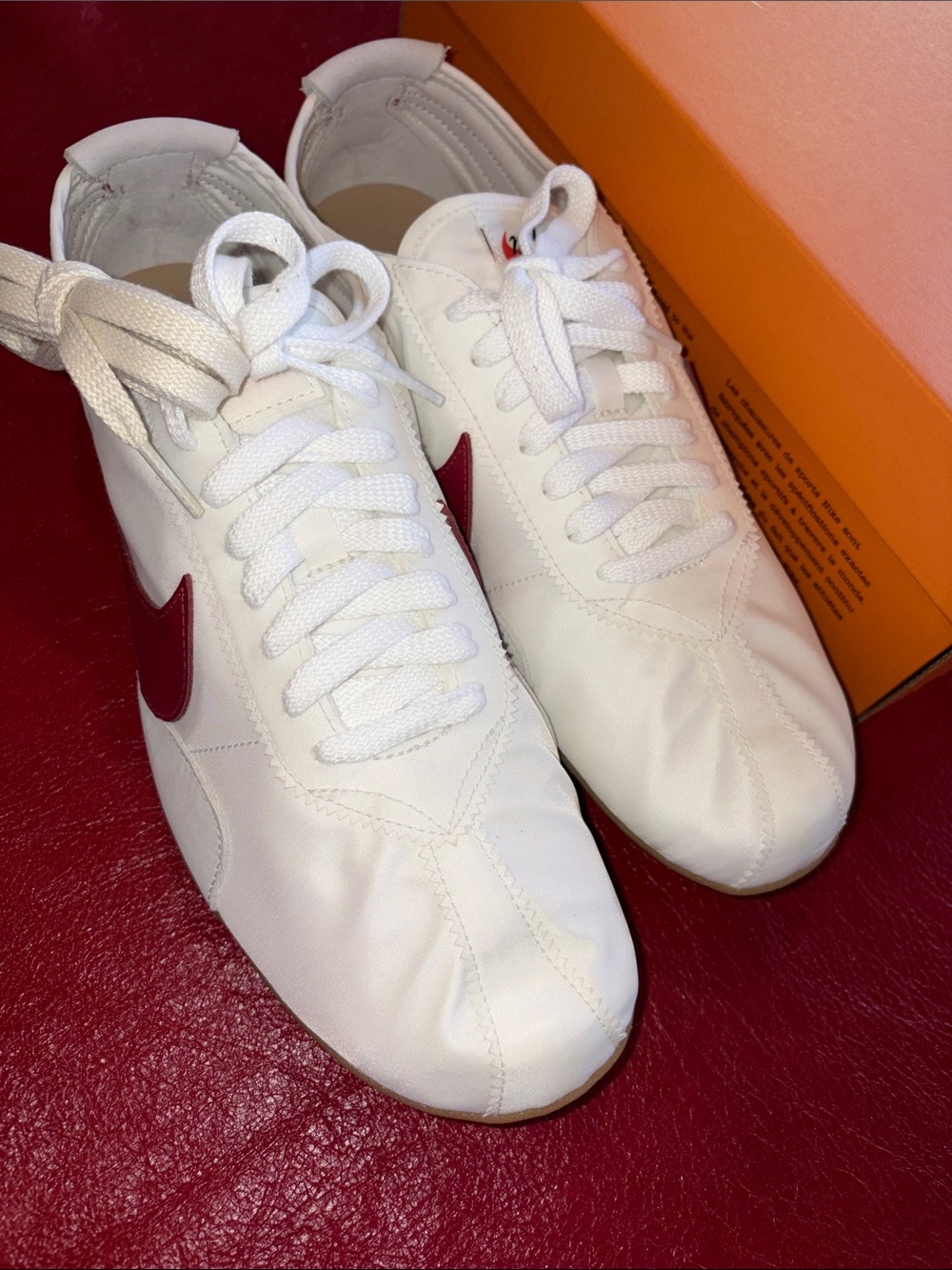 Nike Moon Shoe OG with Red Swoosh and Gum Sole - Picture 3 of 6
